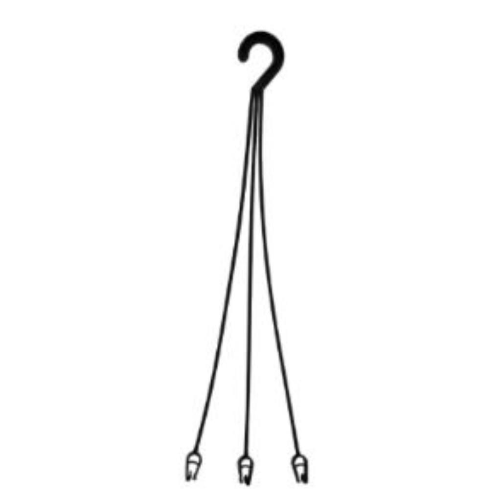 Haste de Plástico Preto - 42 cm