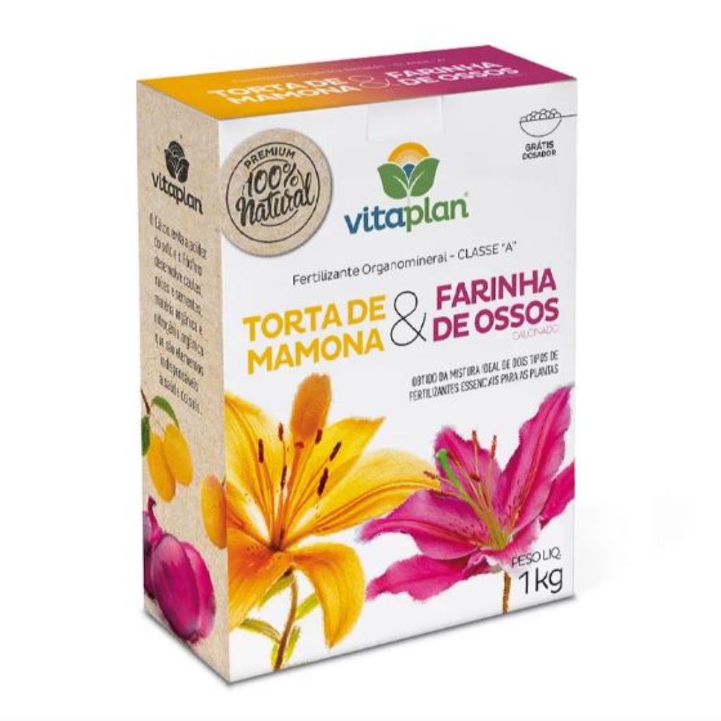 Fertilizante Torta de Mamona + Farinha de ossos 1 kg