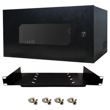 RACK PAREDE 19 5U 250X500X350MM CFTV DVR E BANDEJA FIXA FRONTAL - DEALER DISTRIBUIDORA