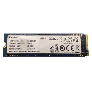 SSD NVME M.2 2280 PCIE 128GB LEITURA 1500 MB/S GRAVACAO 1100 MB/S OM8PDP3128B - KINGSTON