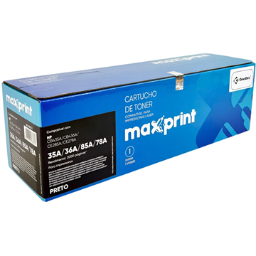 TONER HP COMPATIVEL UNIVERSAL 4X1 CB435/436/278/285A 2K - MAXPRINT
