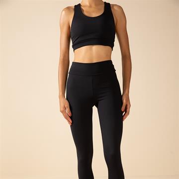 Conjunto Top Esportivo decote redondo básico com legging