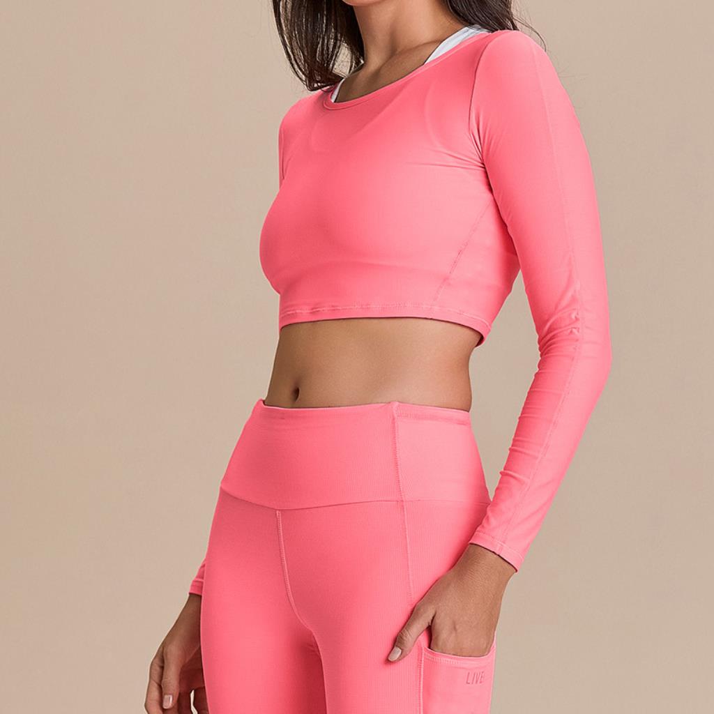 Camiseta Cropped ML Harmony