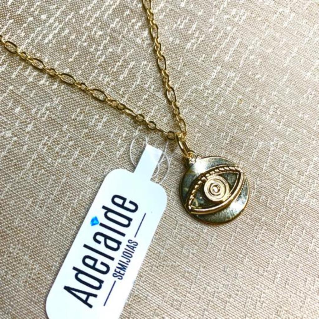 PINGENTE OLHO GREGO DOURADO