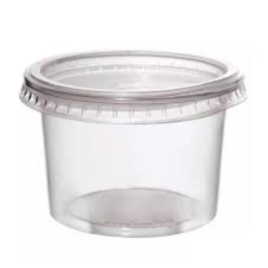 kit Pote e Tampa PP red 140 ml 25 Un Rioplastic