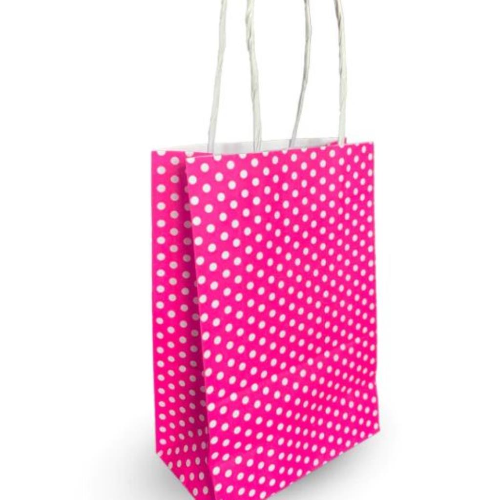 SACOLA DE PAPEL KRAFT ESTAMPADA (PP) 13X07X18 CM UN