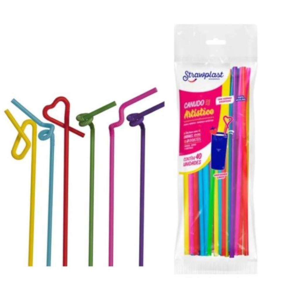 CANUDO ARTISTICO 5,6 MM  C/40 EMB Strawplast CS-235