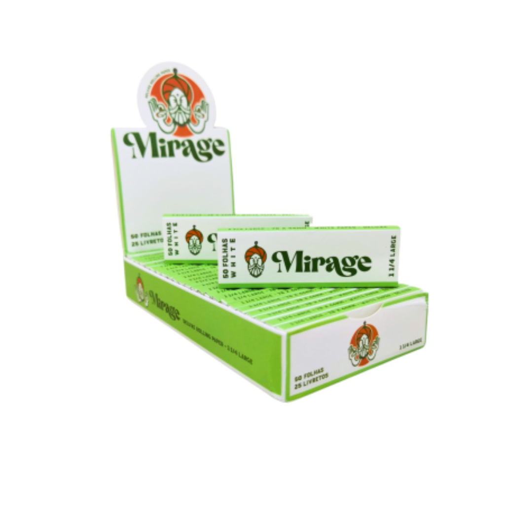 Caixa de Seda Mirage Mini Size White Large 25 unidades