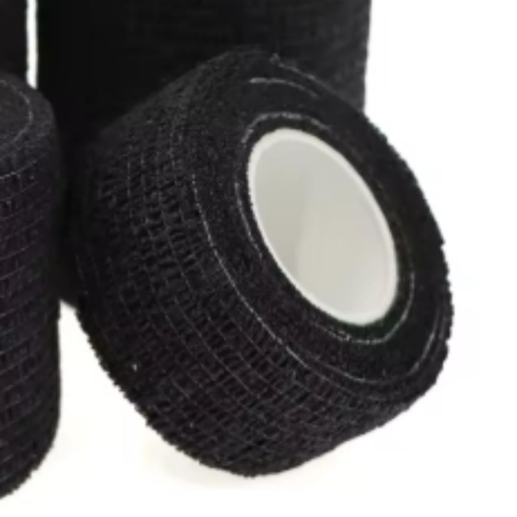 2,5CM - COBAN PRETO (BANDAGEM ELÁSTICA AUTOADESIVA)