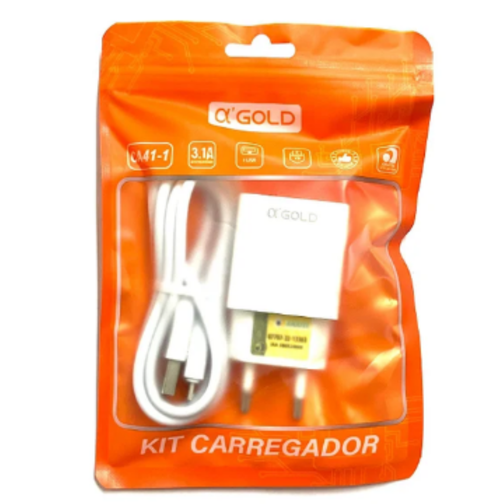 CARREGADOR USB GOLD V8 CA41-1