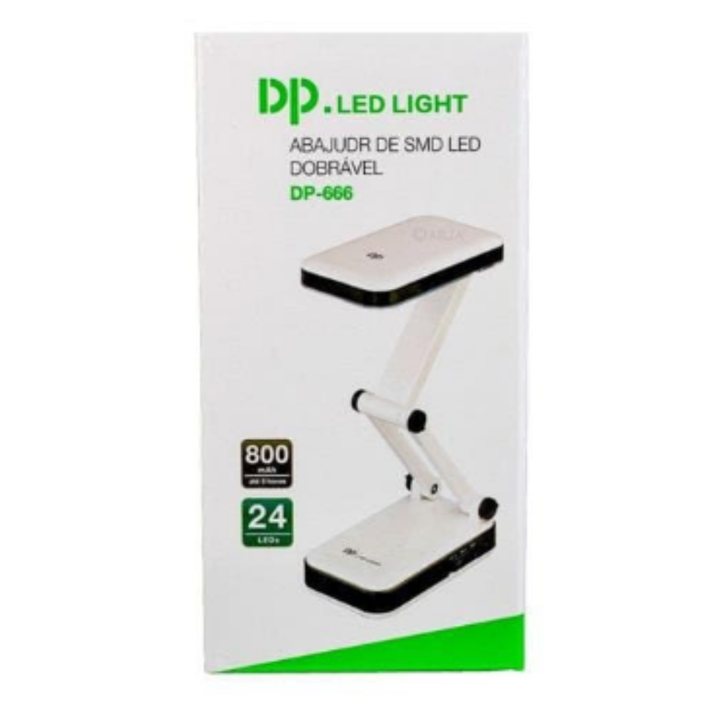 Luminária de Mesa DP LED DP-666 Recarregável