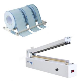 Seladora Manual AGIR Seal Control Beep Plus Kit 35-cm Papel Grau Cirurgico/Plastico