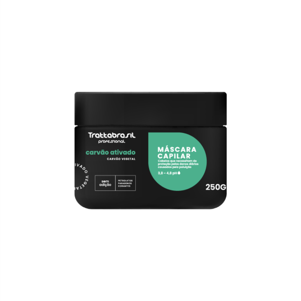 MASCARA CARVAO ATIVADO VEGETAL 250 G TRATTABRASIL