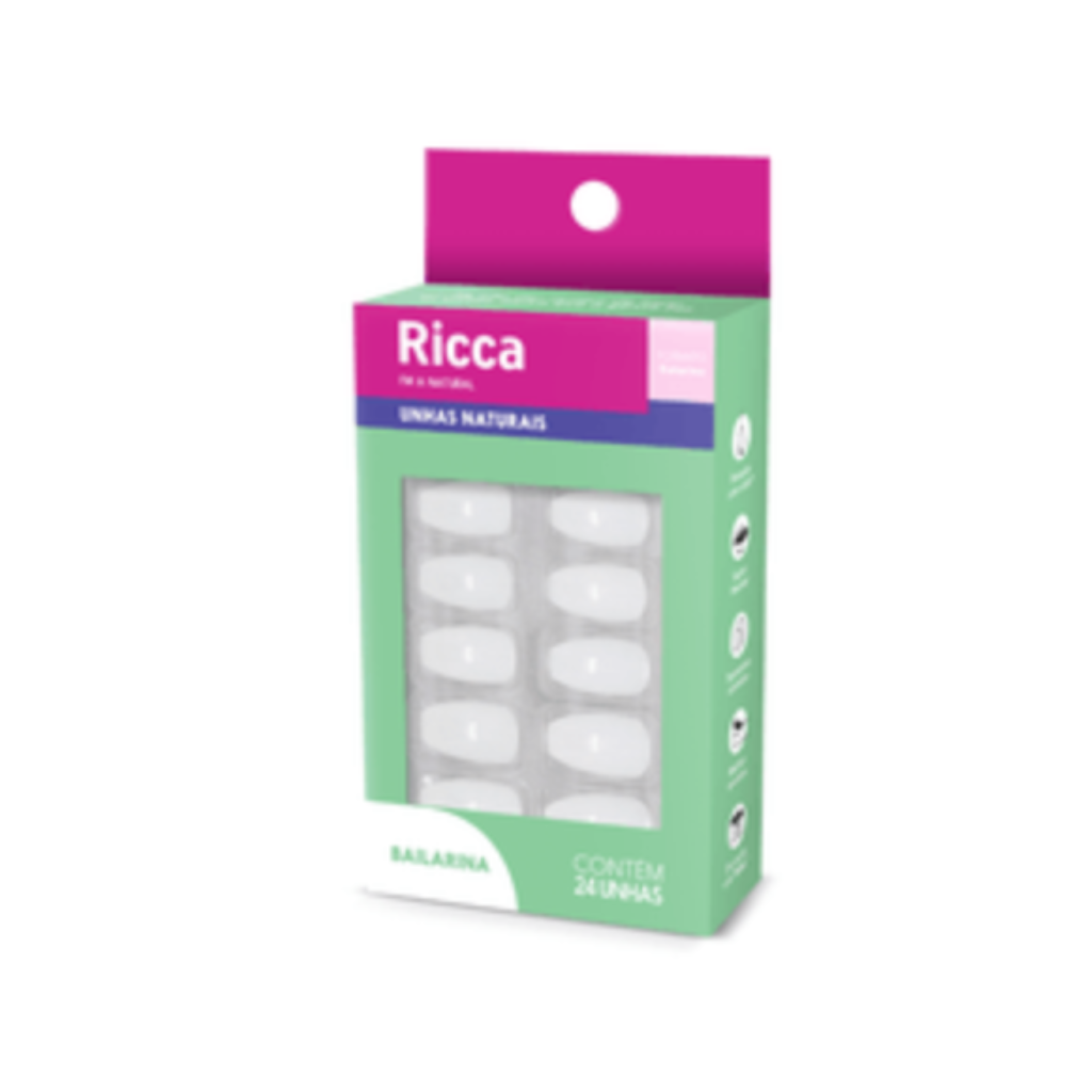 UNHAS NATURAIS BAILARINA C/24 RICCA