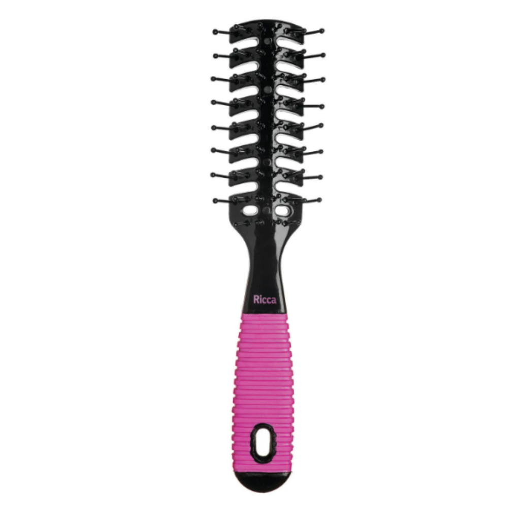 ESCOVA VENTILADA BLACK E PINK RICCA