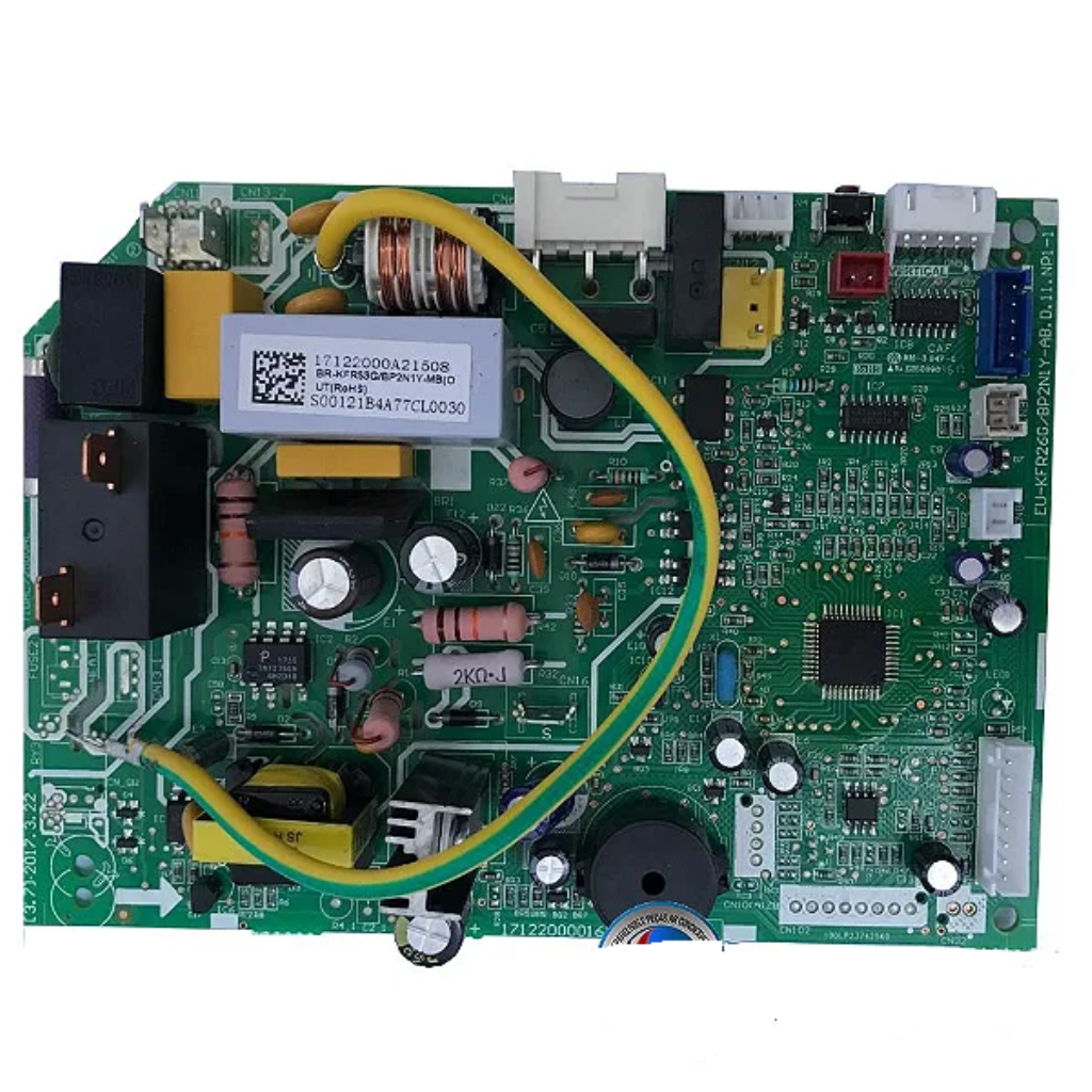 PLACA DA EVAPORADORA SPRINGER MIDEA - MULTI SPLIT 18.000 BTU/H INVERTER - CÓD: 17122000A21507