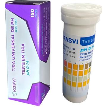 FITA INDICADORA DE, FAIXA PH 0 A 14. CX. COM 100 TIRAS
