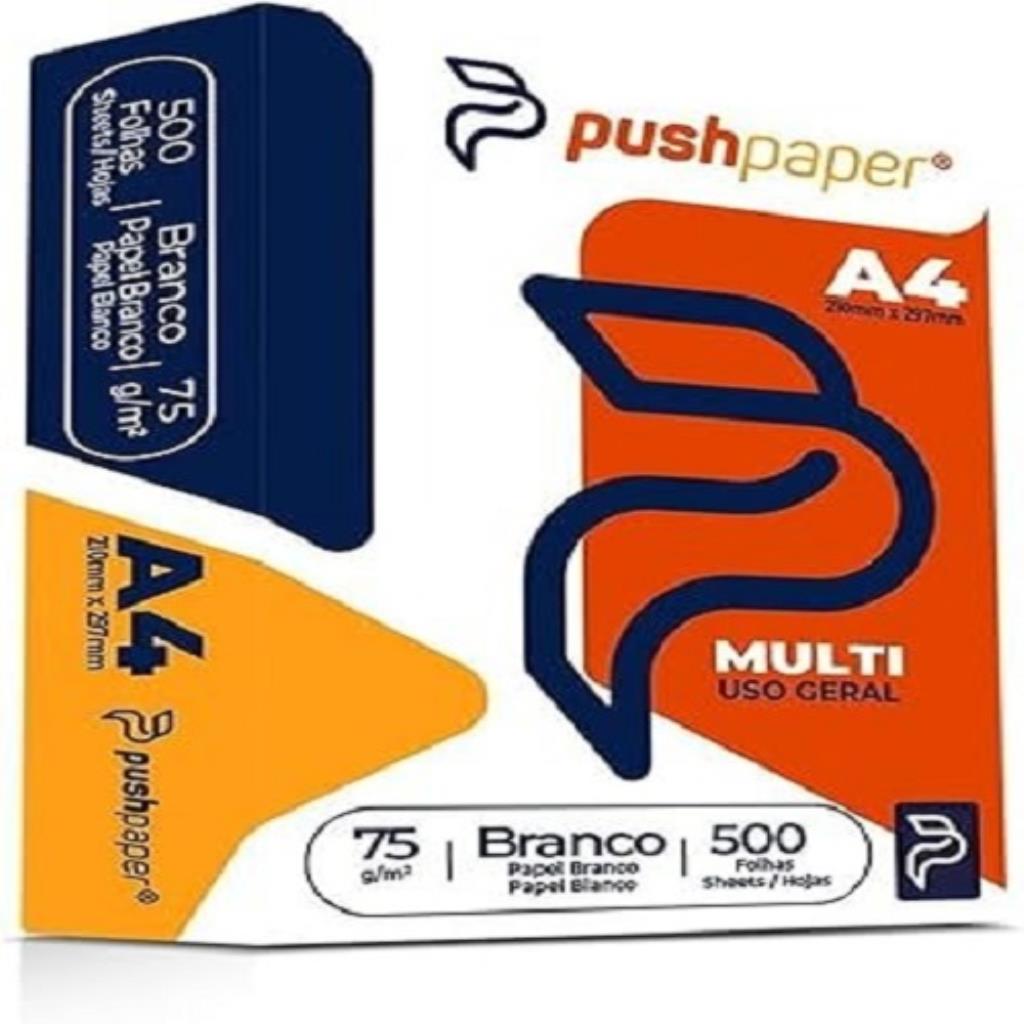 PAPEL PREMIUM A4 500 FOLHAS PUSHPAPER