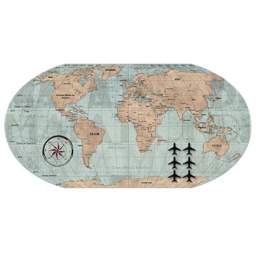 Painel Mapa Vintage 43x85cm