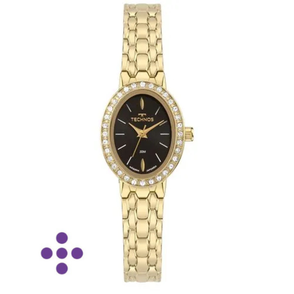 Relógio Technos Feminino Mini Joia Dourado 2035NAG/1P
