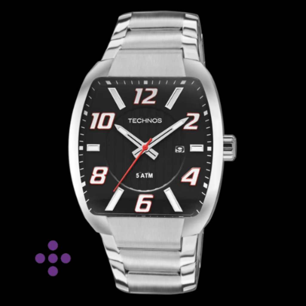 Relógio Technos Masculino Racer Prata 2115KLL/1P