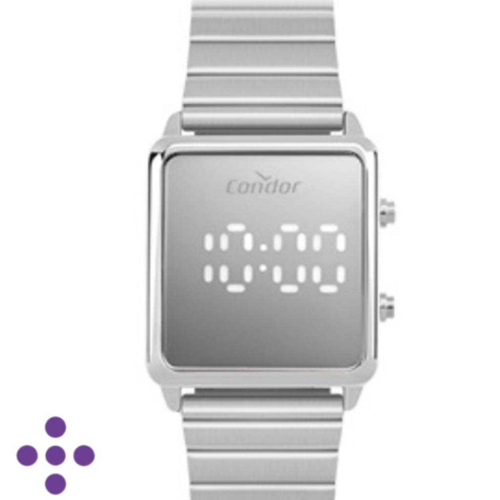 Relógio Condor Feminino Digital Prata - COMD1202AJZ/4K