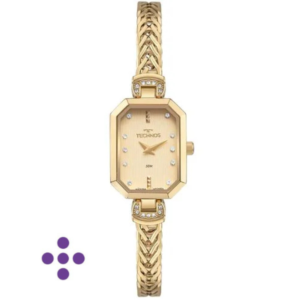 Relógio Technos Feminino Mini Joia Dourado 5Y20LW/1D