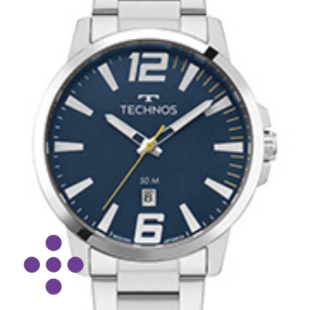 Relógio Technos Masculino Racer Basico Prata - 2115UCN/1A