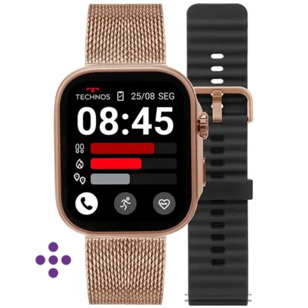 Smartwatch Technos Connect Max Call Rosé TMAXCAC/9J