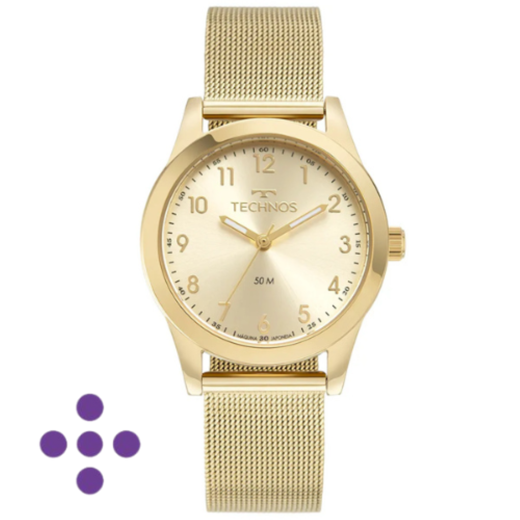 Relógio Technos Feminino Boutique Dourado 2035MUS/1X