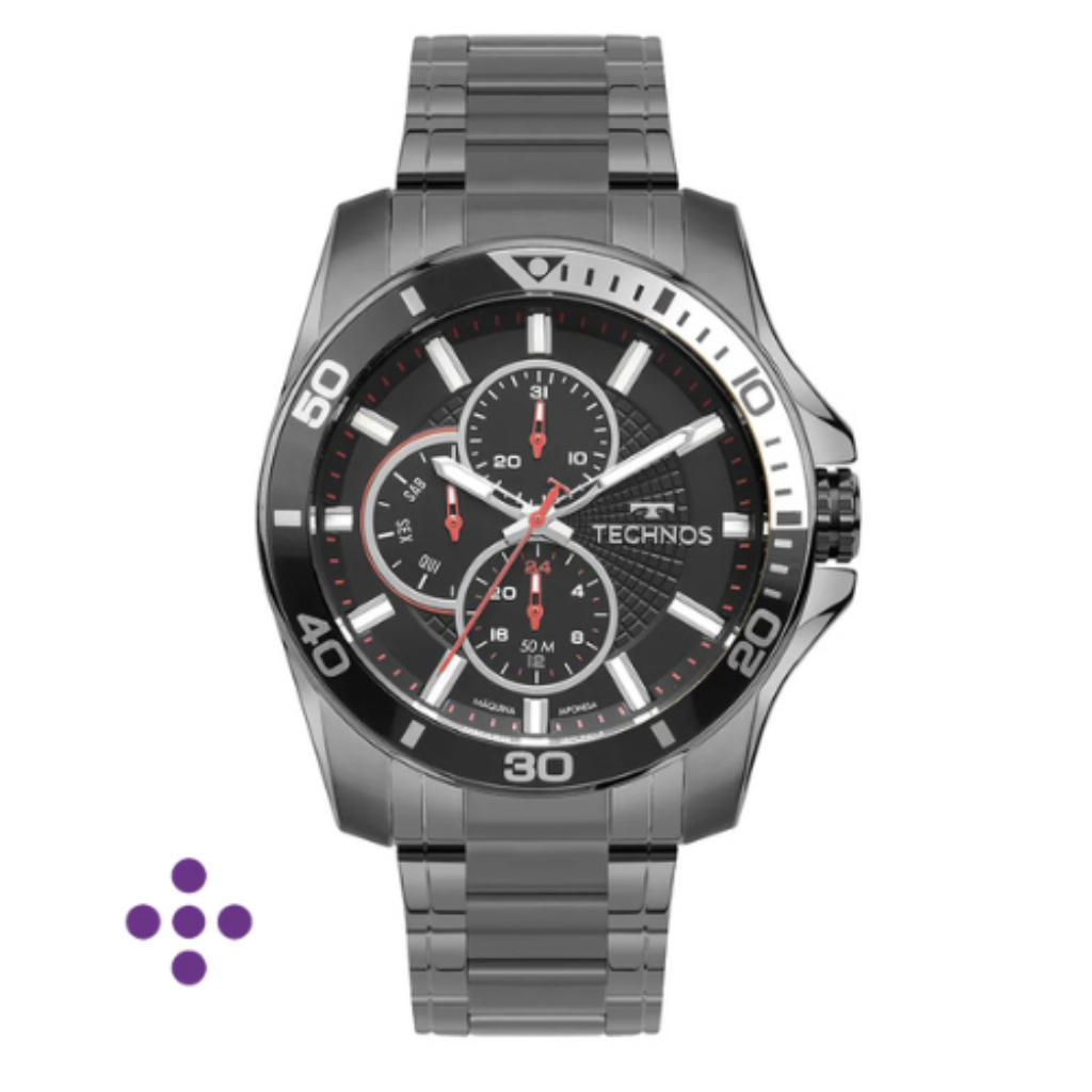 Relógio Technos Masculino Racer Grafite 6P27DUW/1P