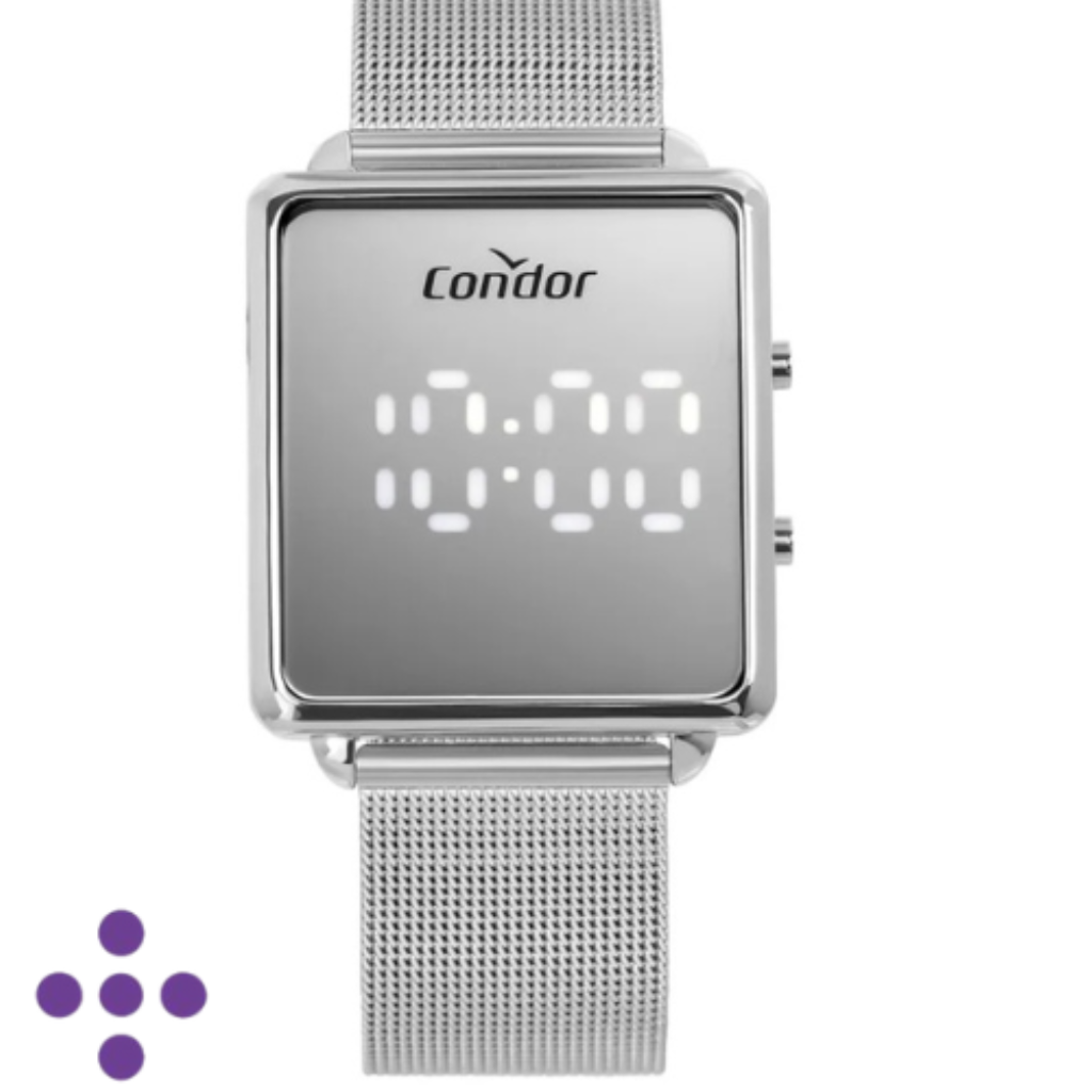 Relógio Condor Feminino Digital Prata COMD1202AJV/4K