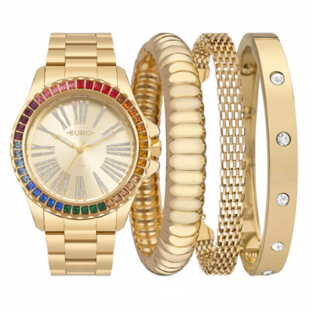 Euro Feminino Soul Dourado EU2036YUL/K4X