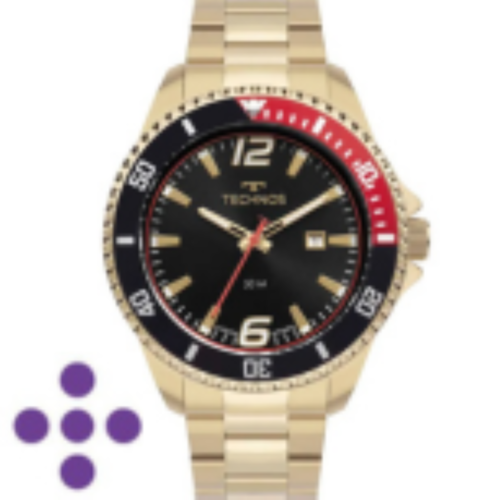 Relógio Technos Masculino Racer Dourado 2115NCM/1P