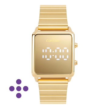 Relógio Condor Feminino Digital Dourado - COMD1202AJY/4D