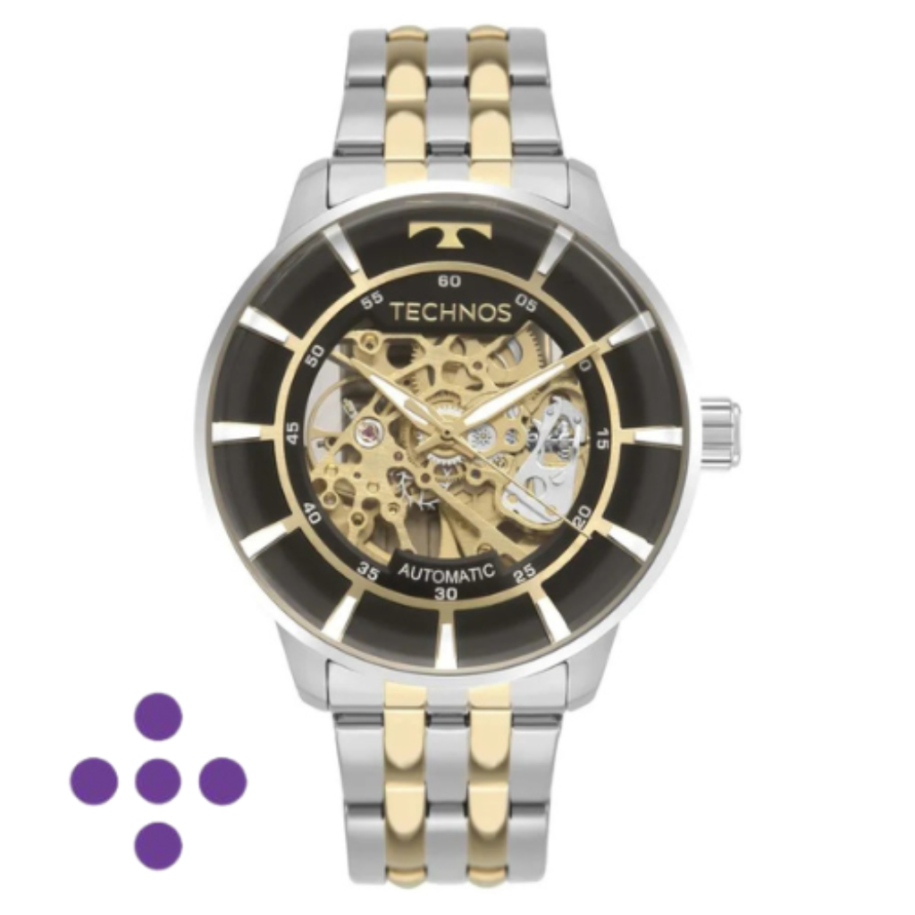 Relógio Technos Masculino Automático Bicolor G3265AM/1P