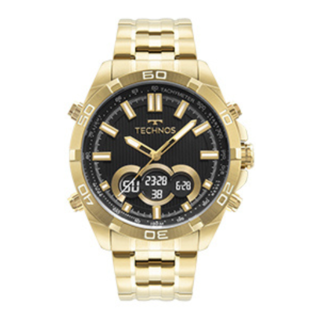 Relógio Technos Masculino Ts Digitech Dourado - BJK629AA/1P