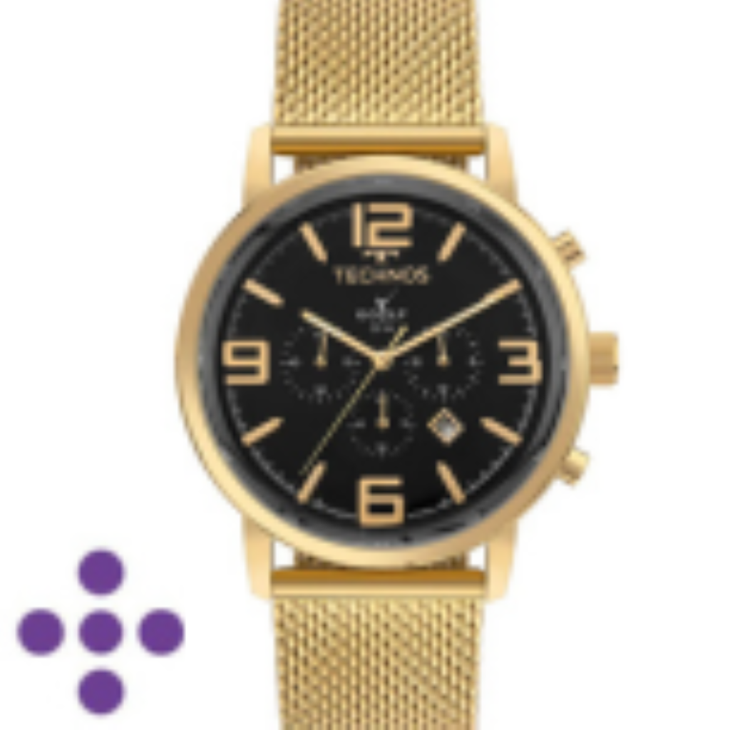 Relógio Technos Masculino Golf Dourado OS20IQV/1P