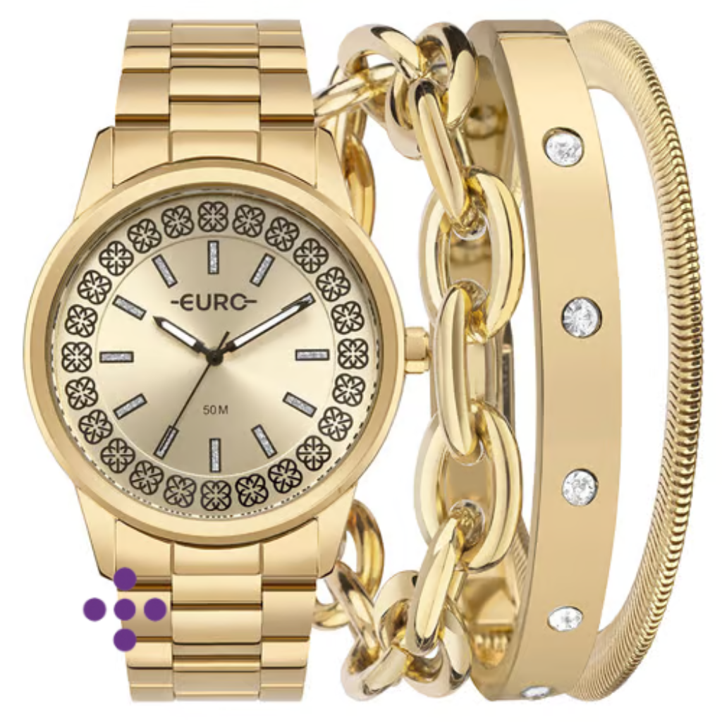 Kit Euro Feminino Soul Dourado - EU2035YVY/K4D