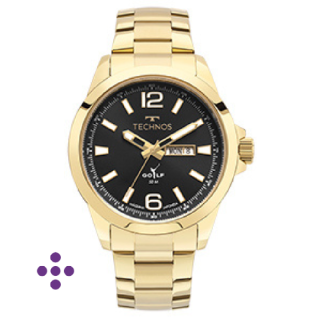 Relógio Technos Masculino Golf Dourado - 2105AU/1P