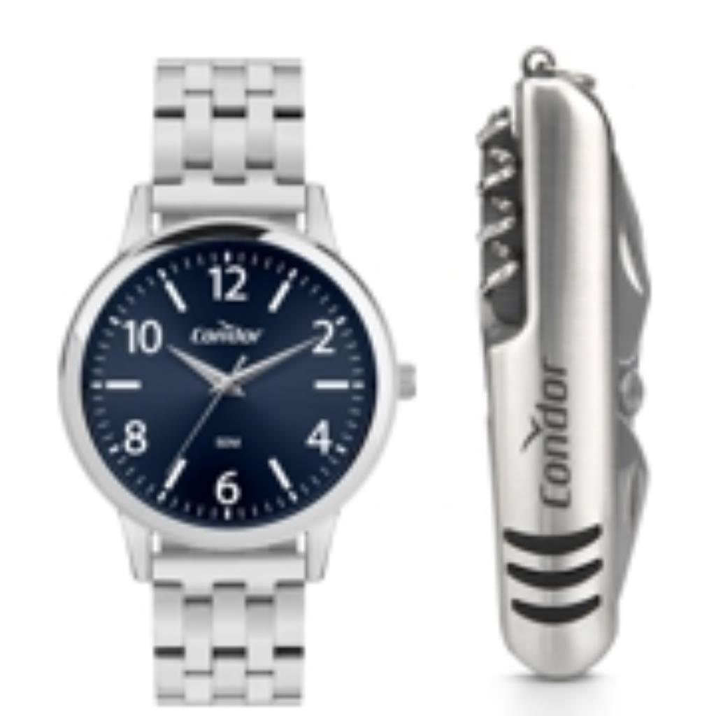 Kit Condor Masculino Dia A Dia Prata - CO2035NRT/K4A