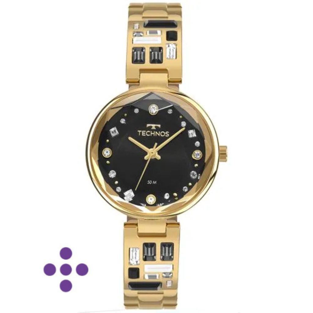 Relógio Technos Feminino Crystal Dourado 2036NAV/1P