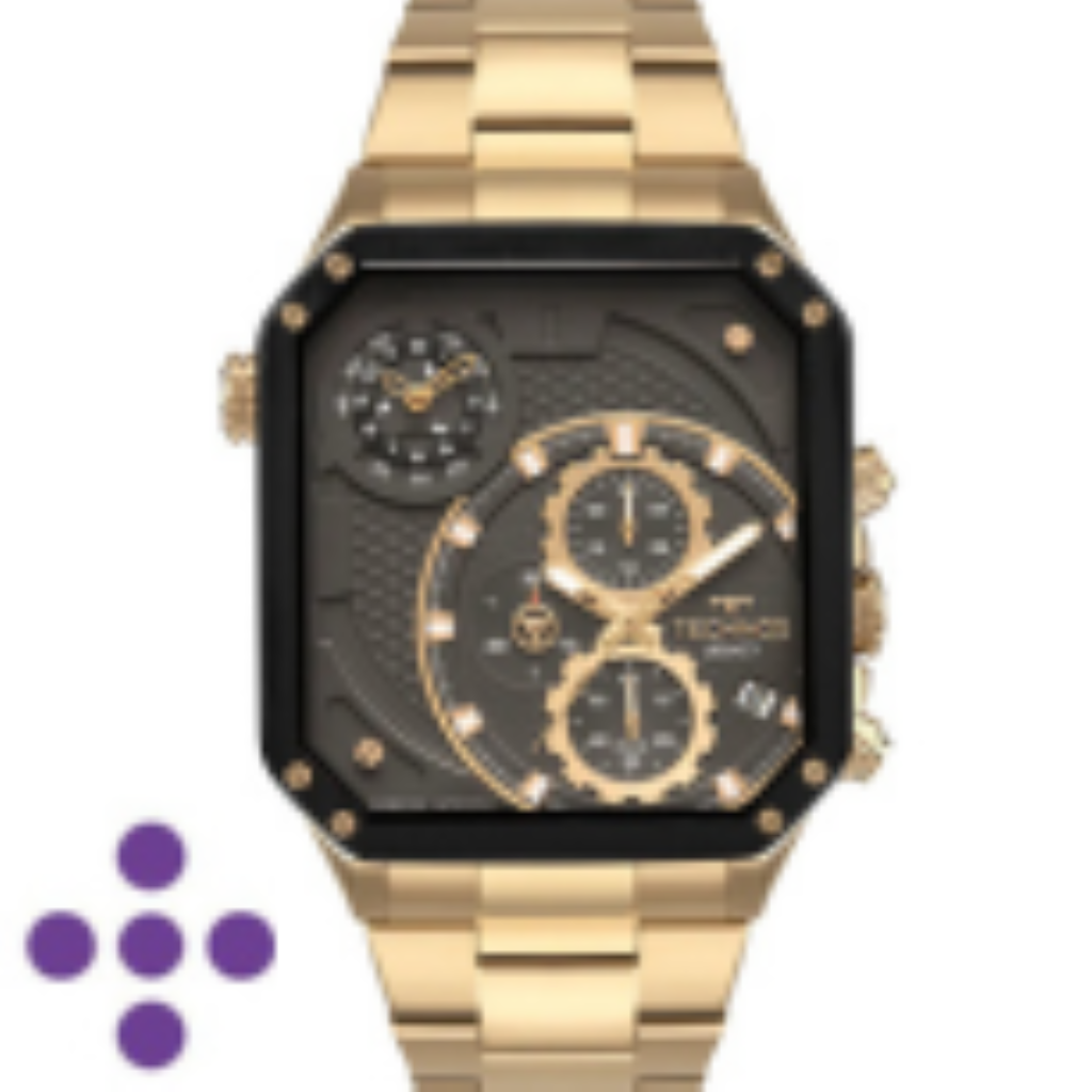 Relógio Technos Masculino Racer Dourado 2115MXZ/1P