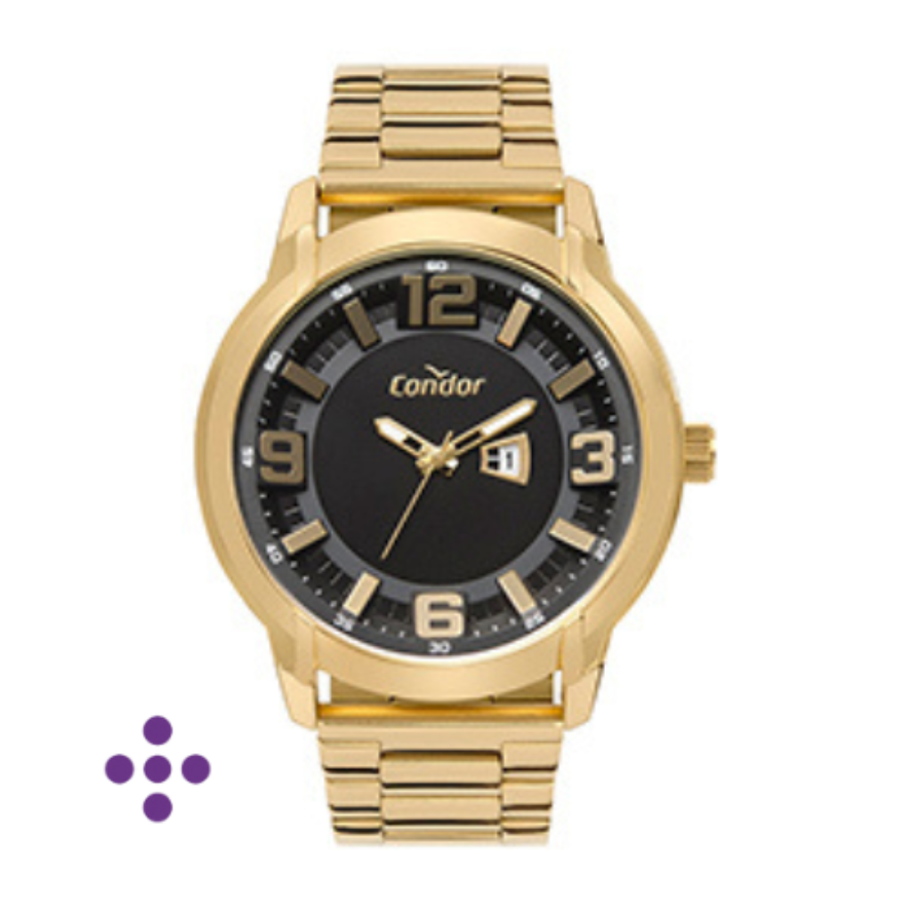 Relógio Condor Masculino Drive Dourado - CO2015AA/4P