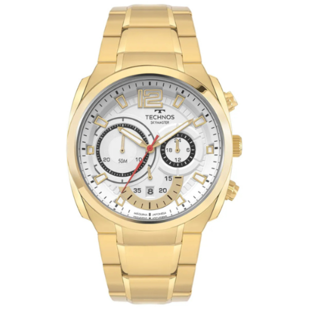 Relógio Technos Masculino Skymaster Dourado JS25BCS/1B