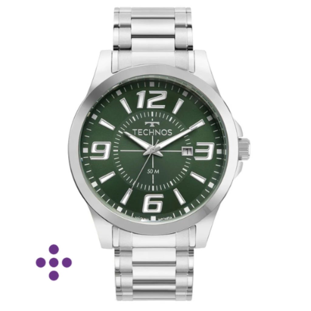 Relógio Technos Masculino Racer Prata 2115KZZS/1V