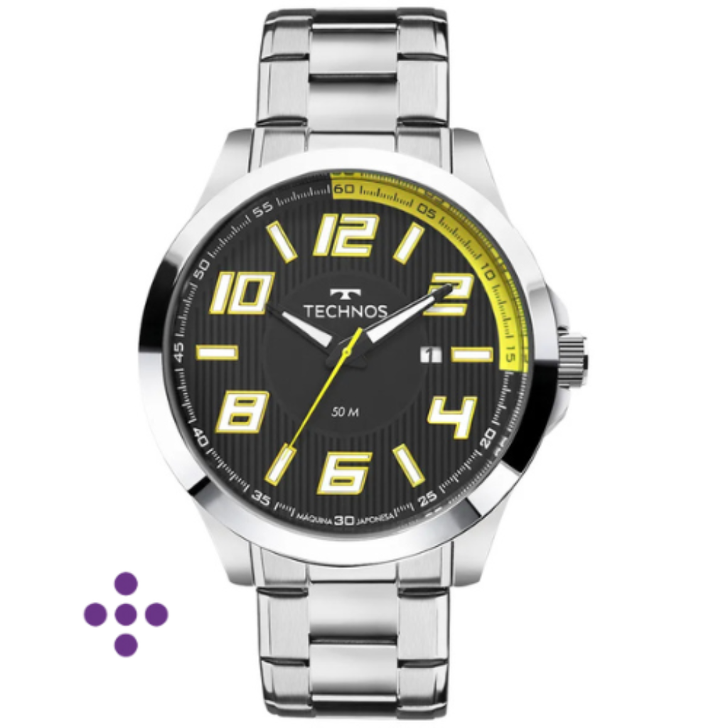 Relógio Technos Masculino Racer Prata 2115KNE/1Y
