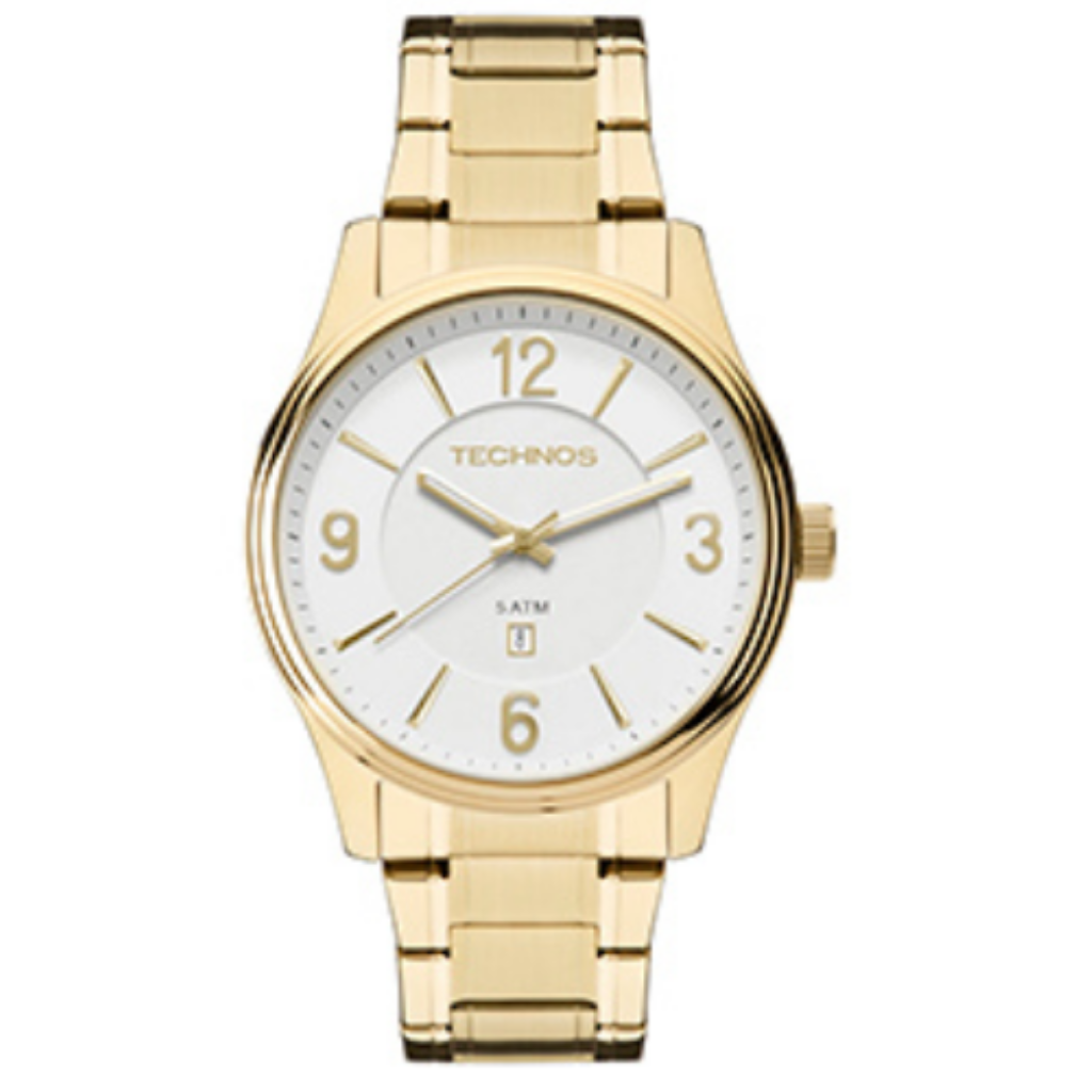 2015BYYTDS/4B Relógio Technos Masculino Steel Dourado