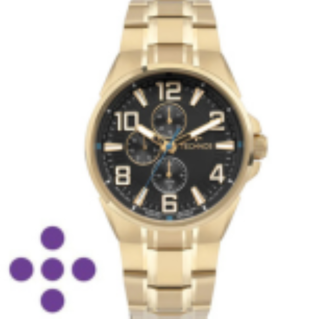Relógio Technos Masculino Skymaster Dourado 6P27DUU/1P