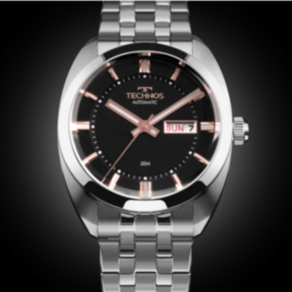 Relógio Technos Masculino Automatico Prata 8205OS/1P